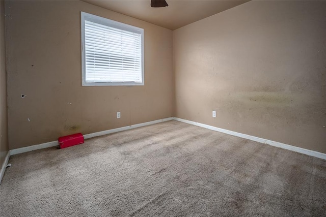 view of carpeted empty room