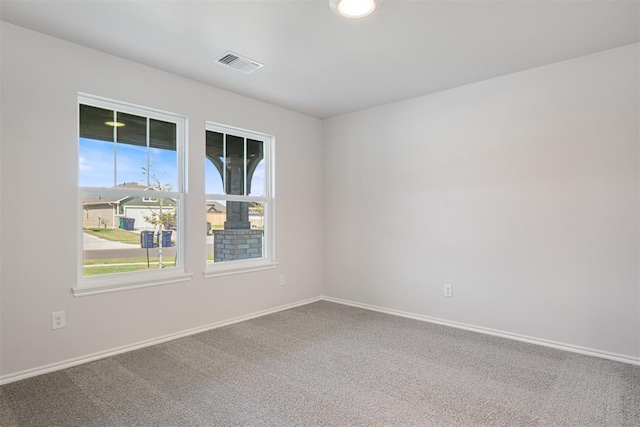 view of carpeted empty room