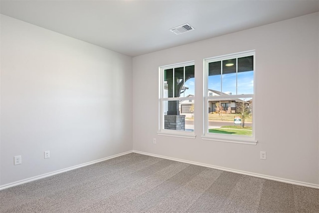 carpeted empty room with plenty of natural light