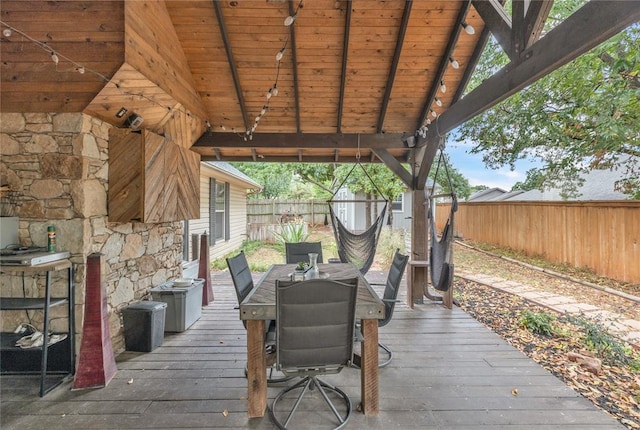 view of patio / terrace featuring a deck