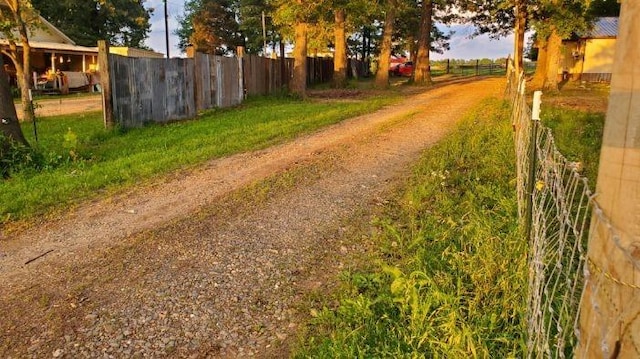 view of road