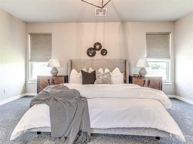 bedroom featuring carpet flooring