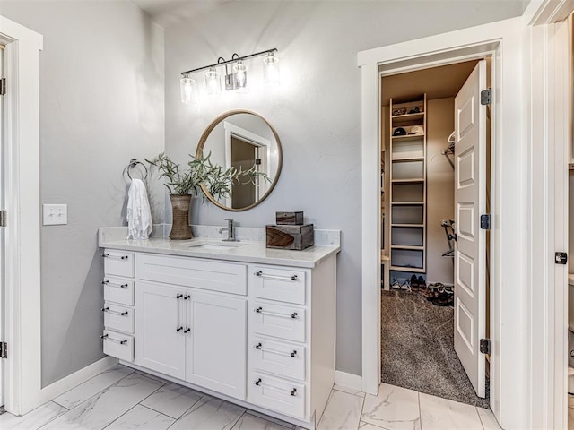 bathroom with vanity