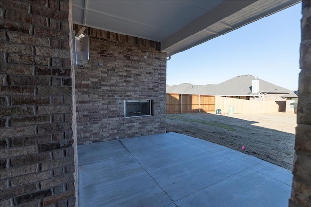 view of patio with fence