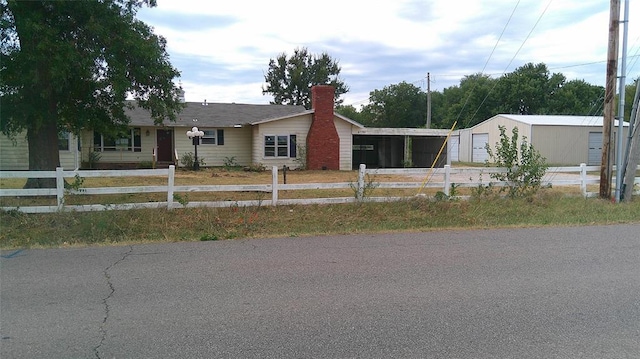 view of front of home