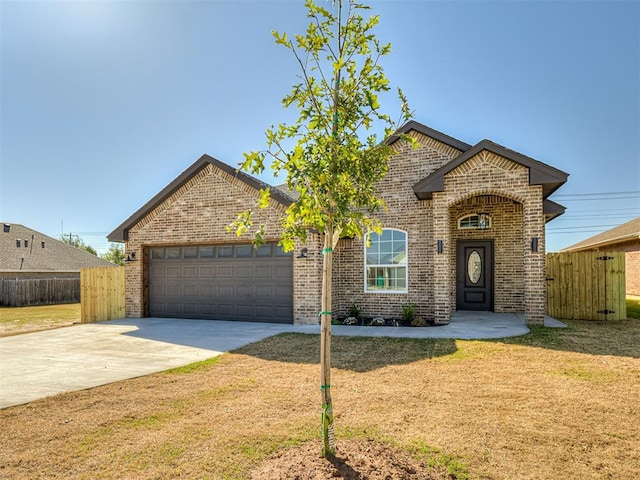 view of property with a garage