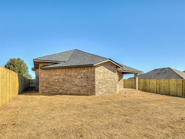 view of rear view of property