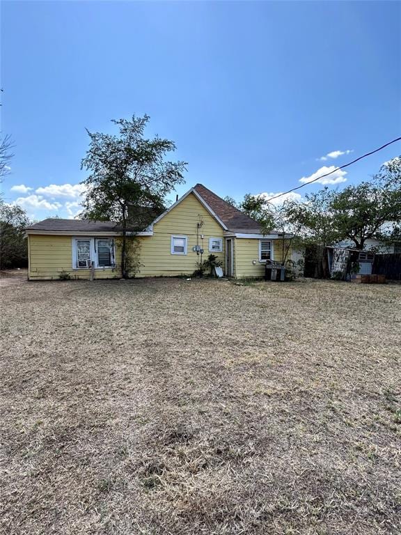 view of back of property