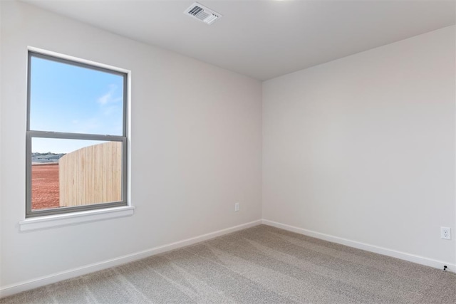 view of carpeted empty room