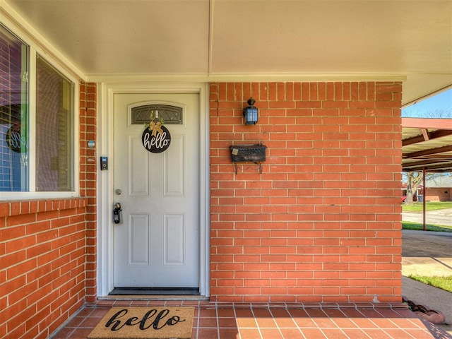 view of entrance to property