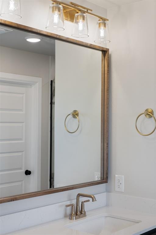 bathroom featuring vanity