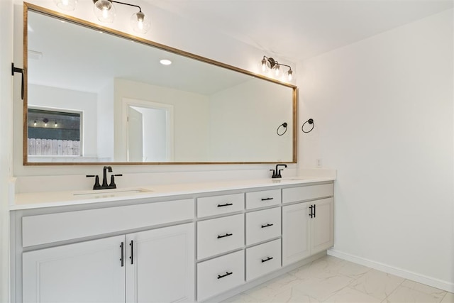 bathroom with vanity