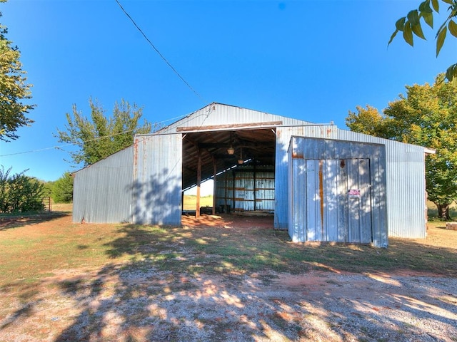 view of outdoor structure