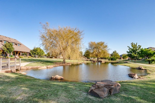 view of water feature