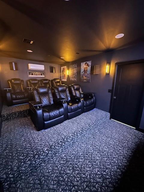 view of carpeted cinema