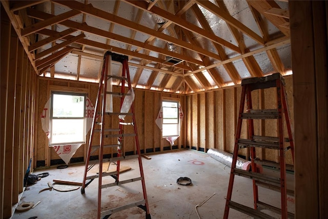 attic featuring a healthy amount of sunlight