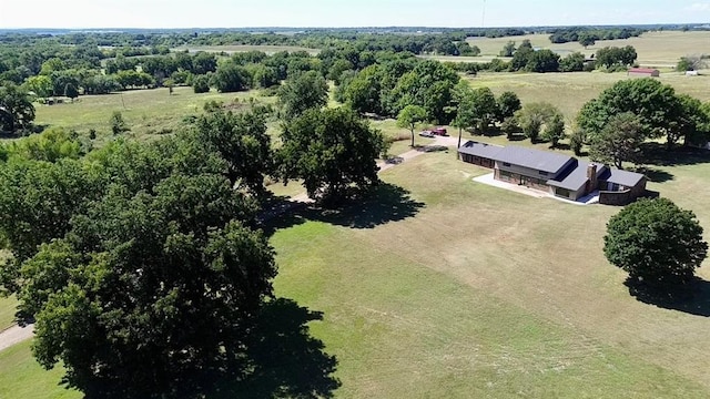 aerial view with a rural view