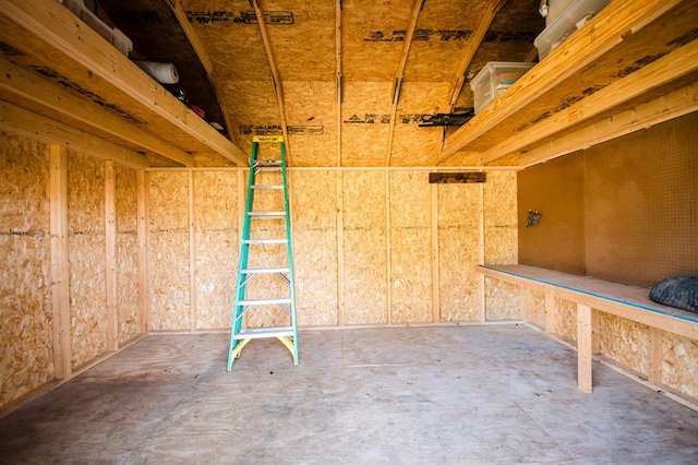 view of storage room