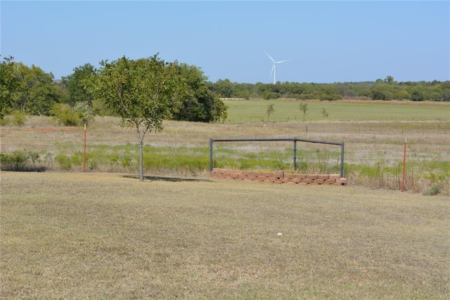 view of yard featuring a rural view