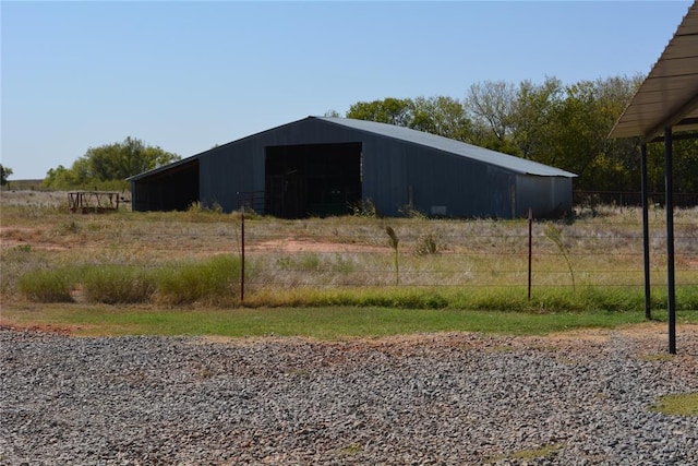 view of outdoor structure