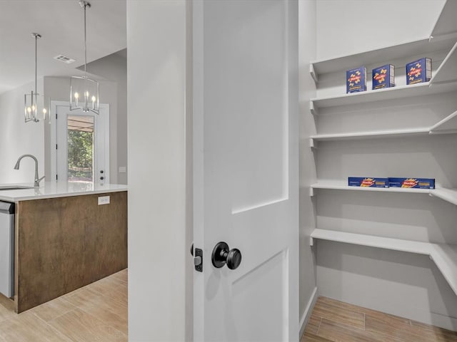 pantry featuring sink