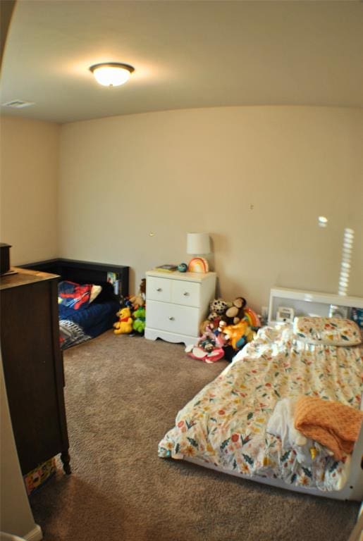 bedroom with carpet floors