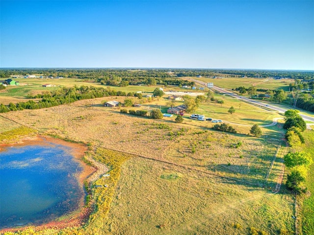 aerial view featuring a rural view