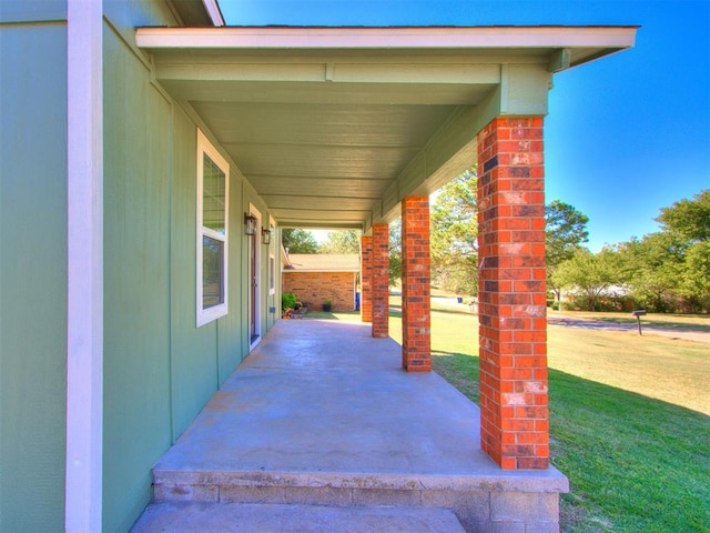 view of patio / terrace featuring a porch