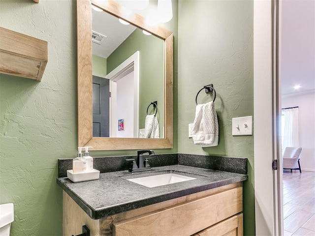 bathroom with vanity