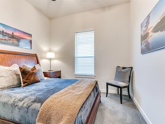 bedroom featuring carpet flooring