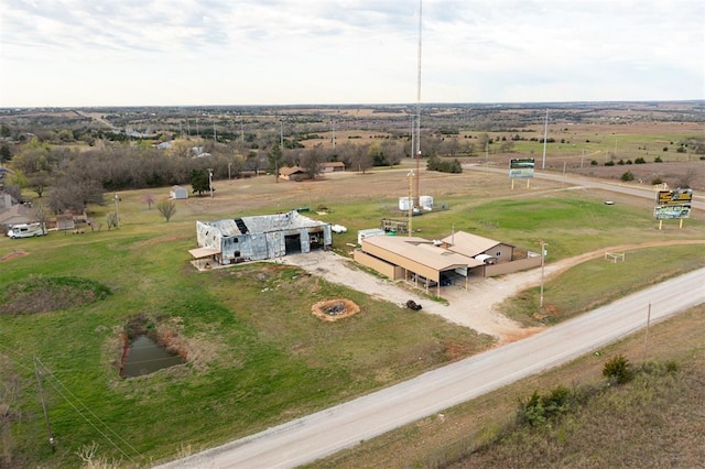 drone / aerial view featuring a rural view