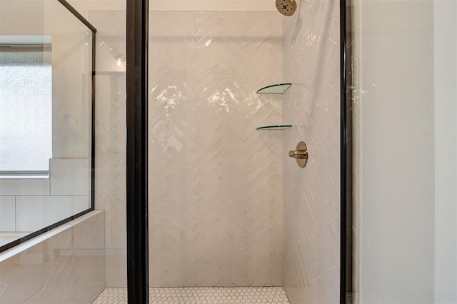 room details featuring a stall shower