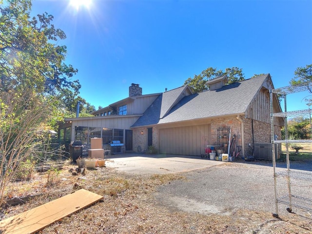 view of rear view of property