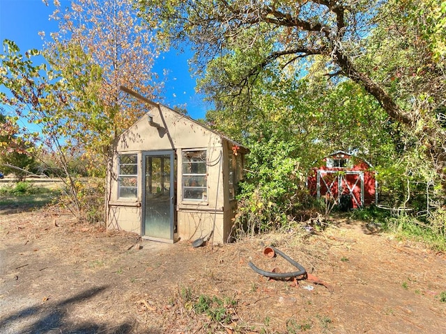 view of outbuilding