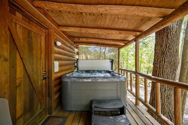 130 Wildwood Trl, Broken Bow, OK 74728 - view of deck