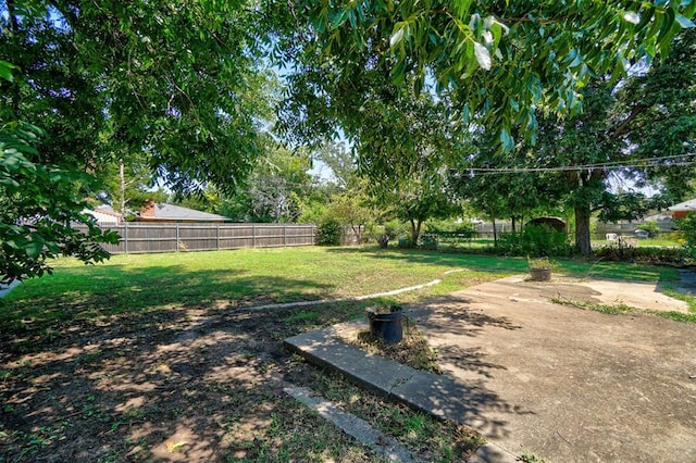 view of yard featuring a patio