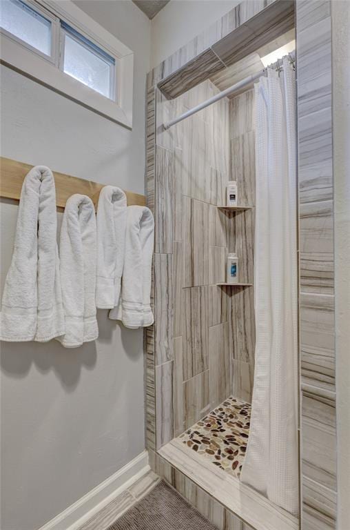 bathroom with walk in shower