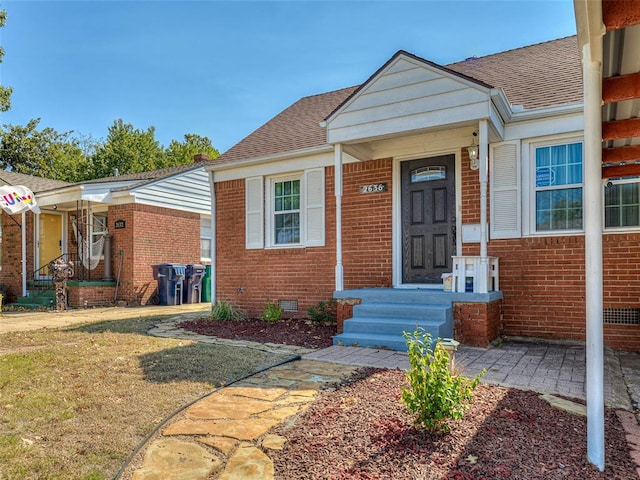 exterior space with a yard