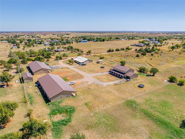 drone / aerial view featuring a rural view