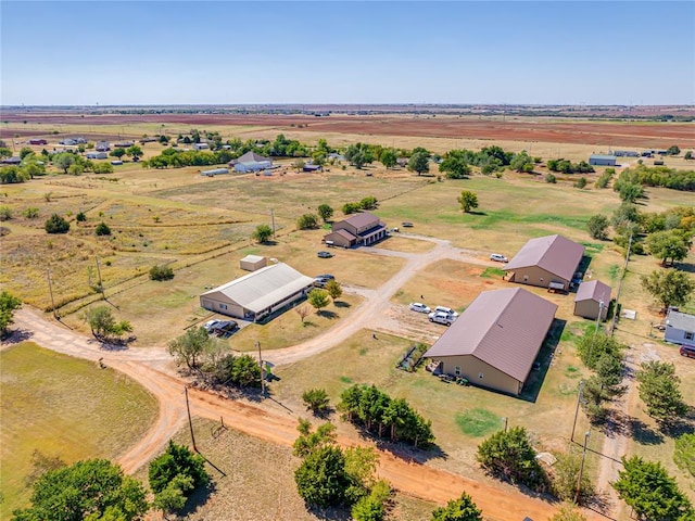 aerial view featuring a rural view