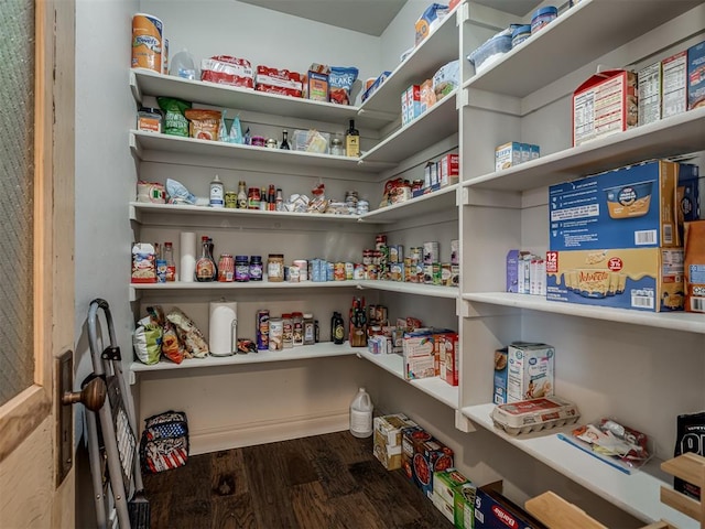 view of pantry