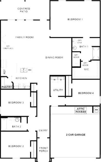 2025 SW 45th St, Lawton, OK 73505 - view of room layout