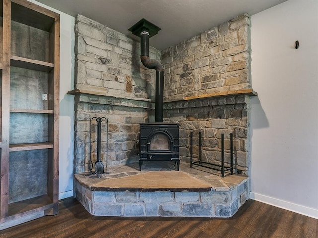 interior details with wood-type flooring