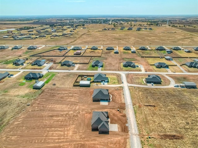 bird's eye view with a rural view