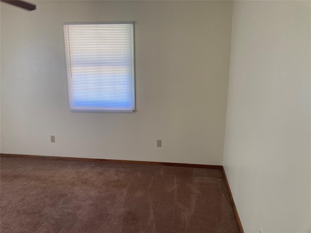 view of carpeted empty room