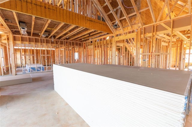 interior space with concrete flooring