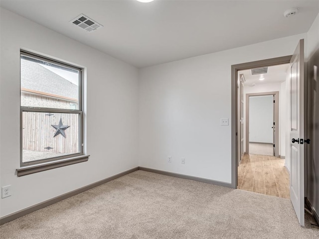 view of carpeted empty room