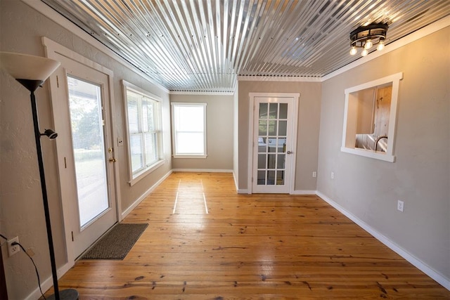 entryway featuring light wood-type flooring