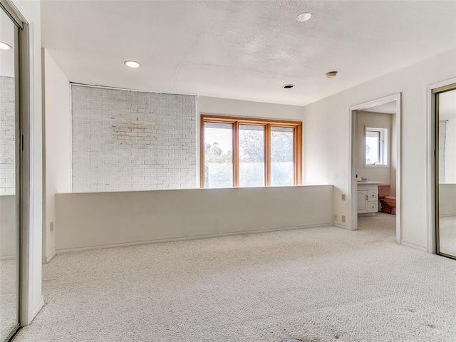 empty room featuring a healthy amount of sunlight and light carpet