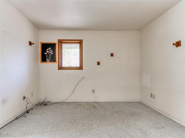 empty room featuring carpet flooring